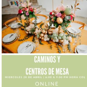TALLER ONLINE - Caminos y Centros de mesa