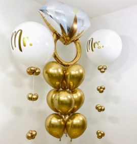 Bouquet Gold Mr. y Mrs.