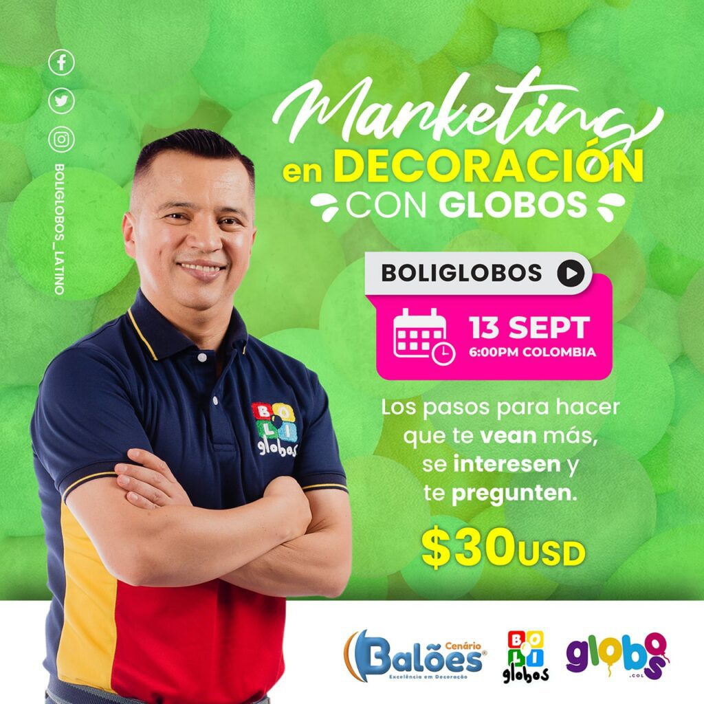 Taller Online: MARKETING EN DECORACIÓN CON GLOBOS - Imagen 2