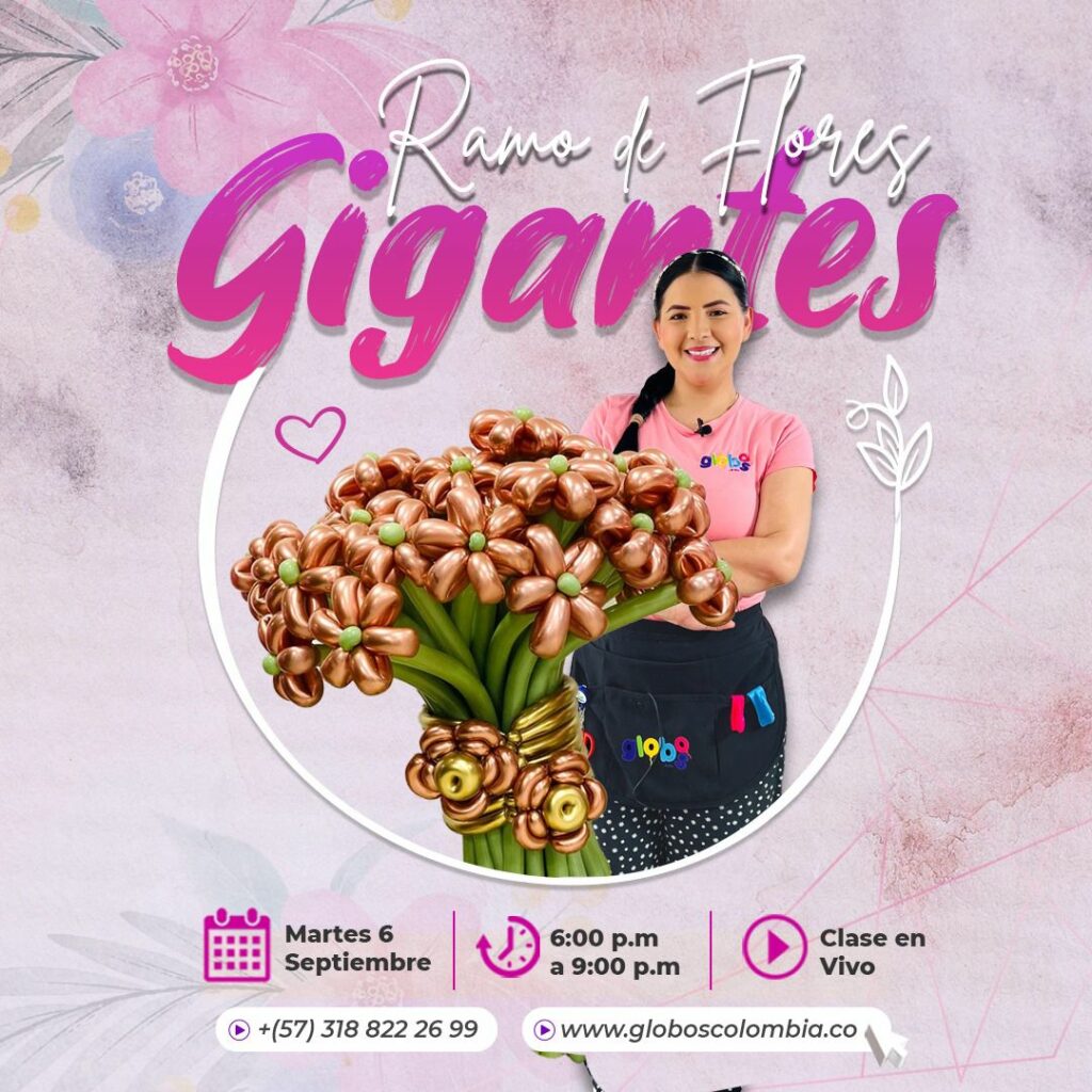 Taller Online: RAMOS DE FLORES GIGANTES - Imagen 2