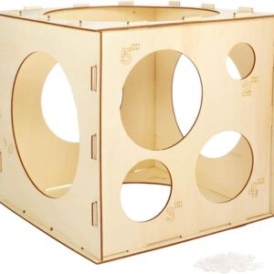 CALIBRADOR DE GLOBOS CAJA DE MADERA